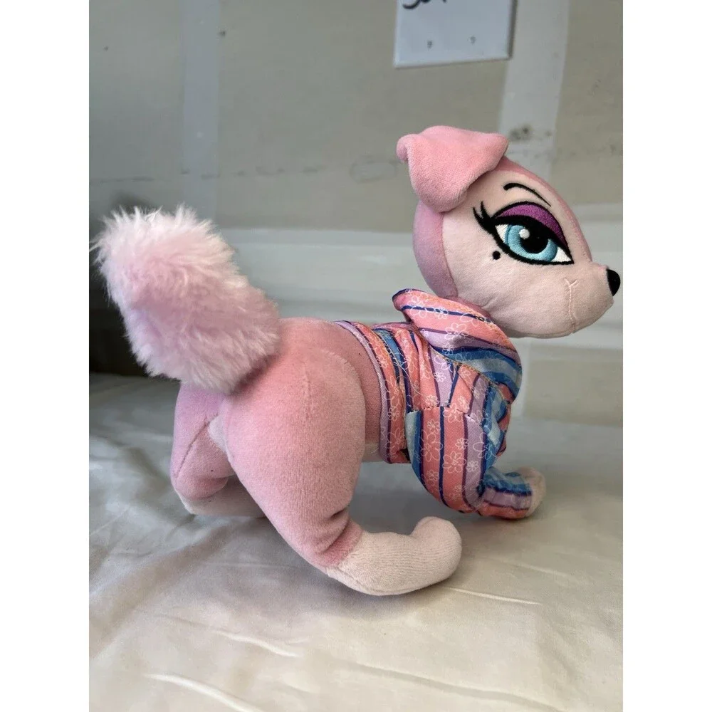 Bratz Petz Pink Chihuahua Plush Dog Embroidered Eyes Striped Shirt Y2K Toy Shae